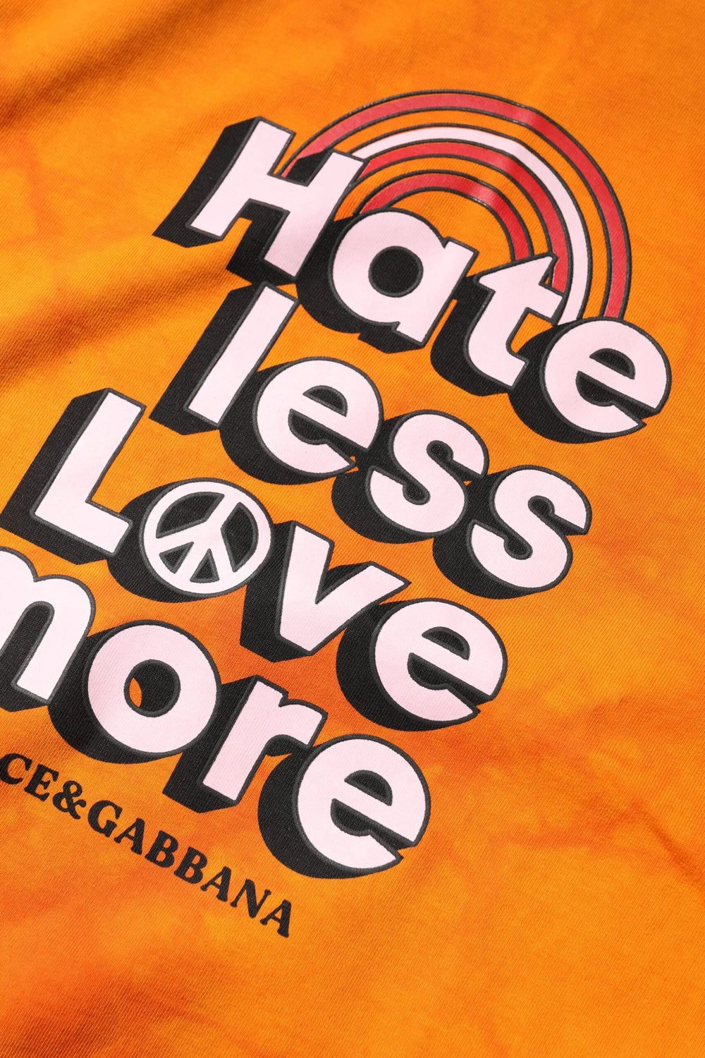 Dolce & Gabbana Orange Purple Printed Round Neck T-shirt - IT44 | XS - T-Shirts