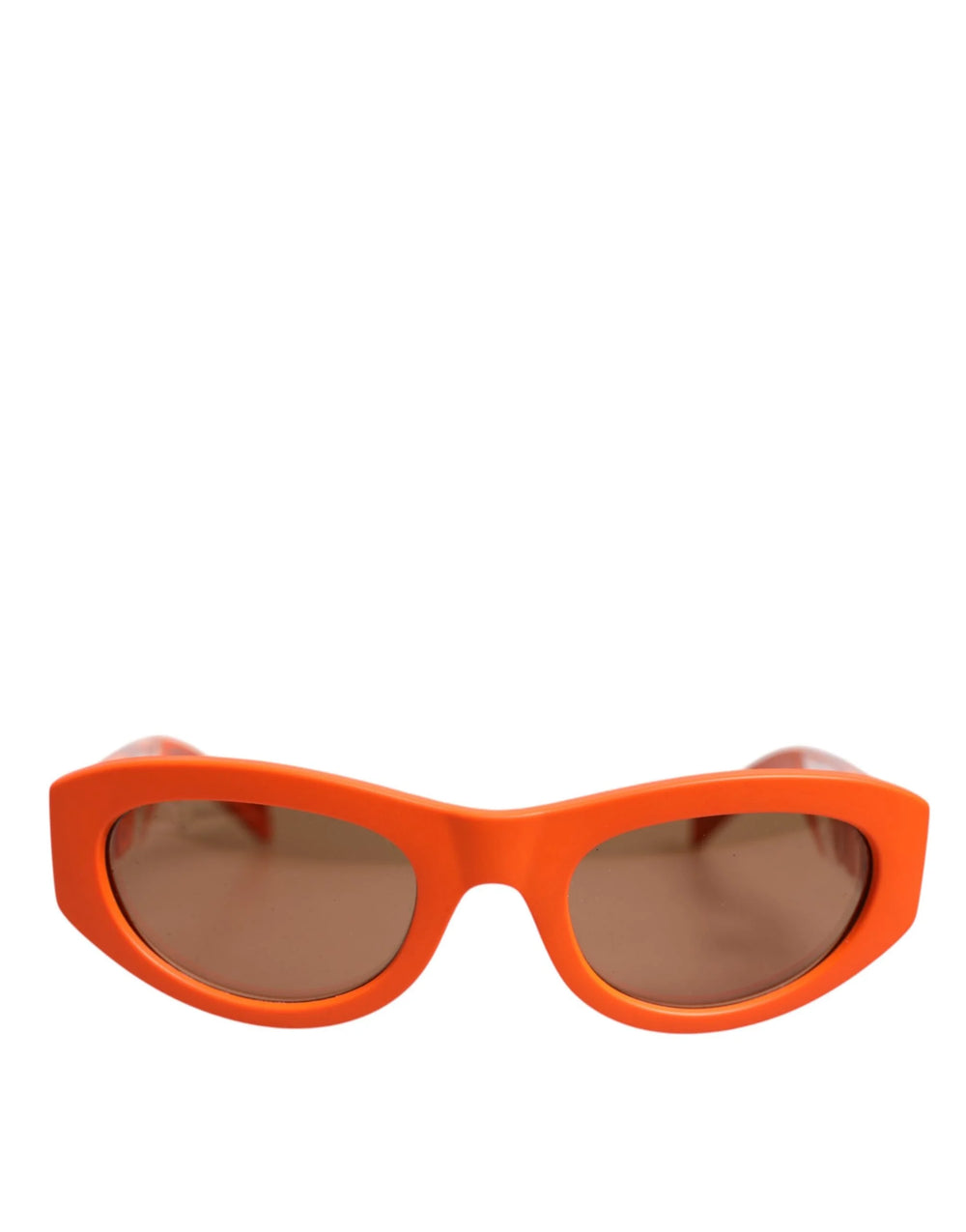 Dolce & Gabbana Orange Reborn To Live Oval Frame Logo Eyewear Sunglasses - Sunglasses