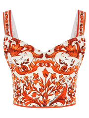 Dolce & Gabbana Orange Silk Blouse - IT44