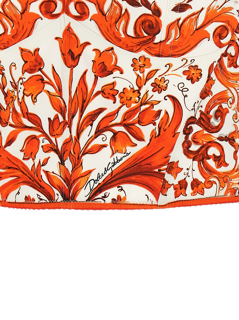 Dolce & Gabbana Orange Silk Blouse - IT44