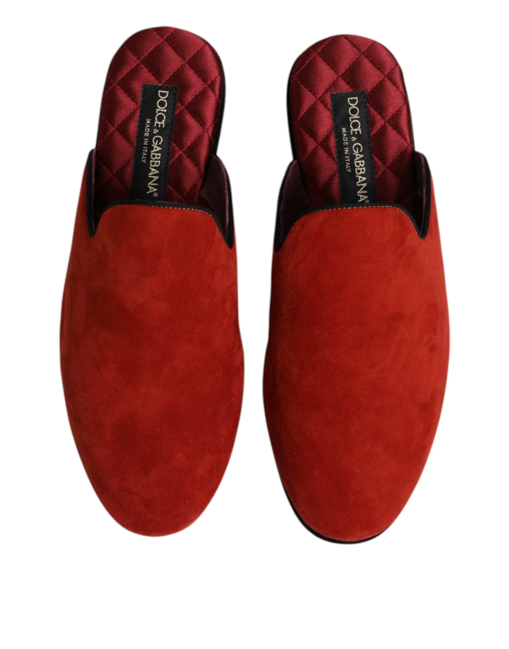 Dolce & Gabbana Orange Suede Slides Flat Slipper Shoes - EU39/US6 - Sandals