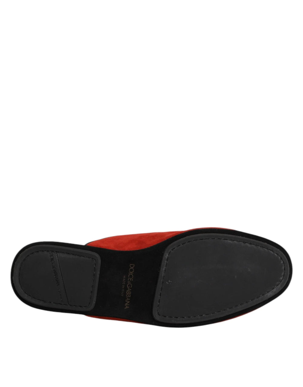Dolce & Gabbana Orange Suede Slides Flat Slipper Shoes - EU40/US7 - Sandals