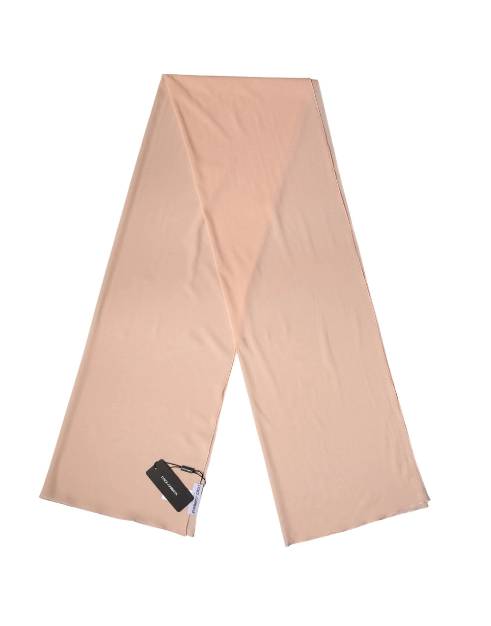 Dolce & Gabbana Peach Silk Neck Wrap Shawl Women Stole 200cm x 64cm Scarf