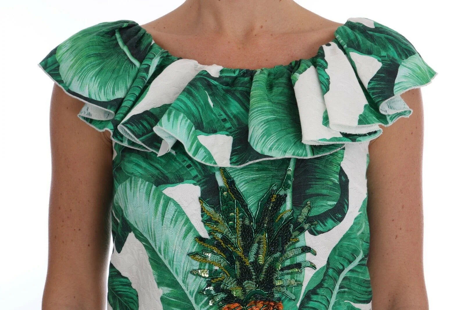 Dolce & Gabbana Pineapple Banana Sequins Blouse T-shirt - Blouses