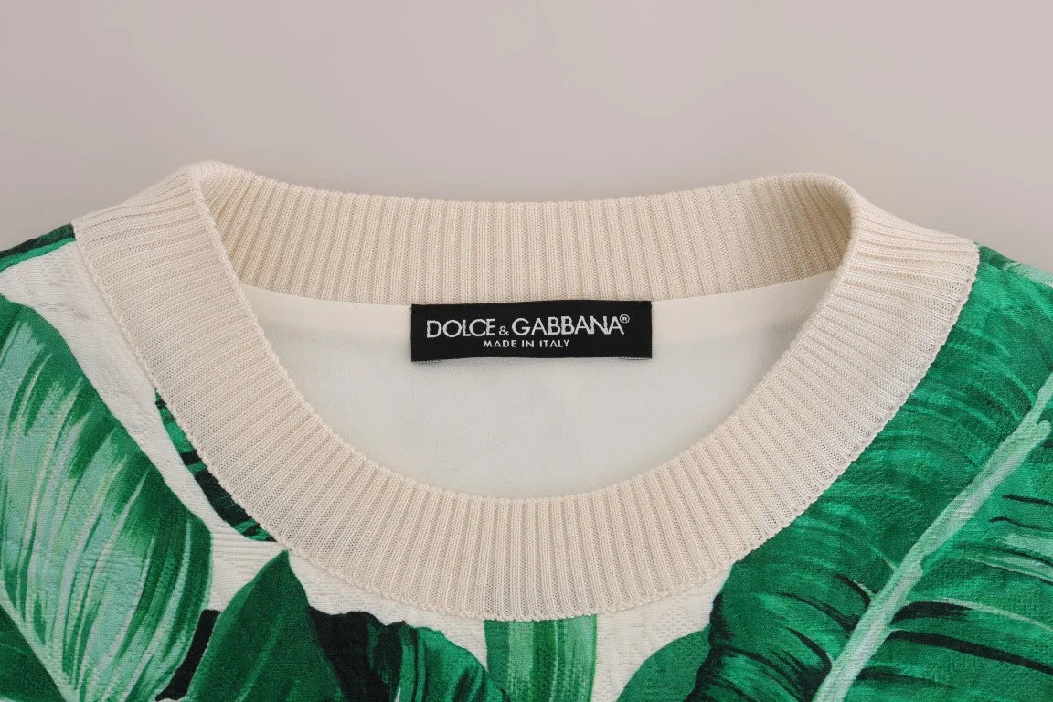Dolce & Gabbana Pineapple Banana Sequins Crewneck Sweater - Sweaters