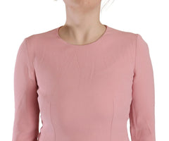 Dolce & Gabbana Pink 3/4 Sleeves Viscose Blend A-line Dress - IT44|L - Dresses