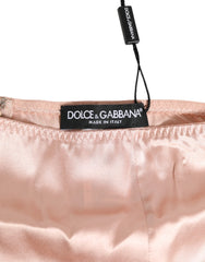 Dolce & Gabbana Pink Acetate High Waist Shorts Panty Underwear - IT40|S - Boyshorts