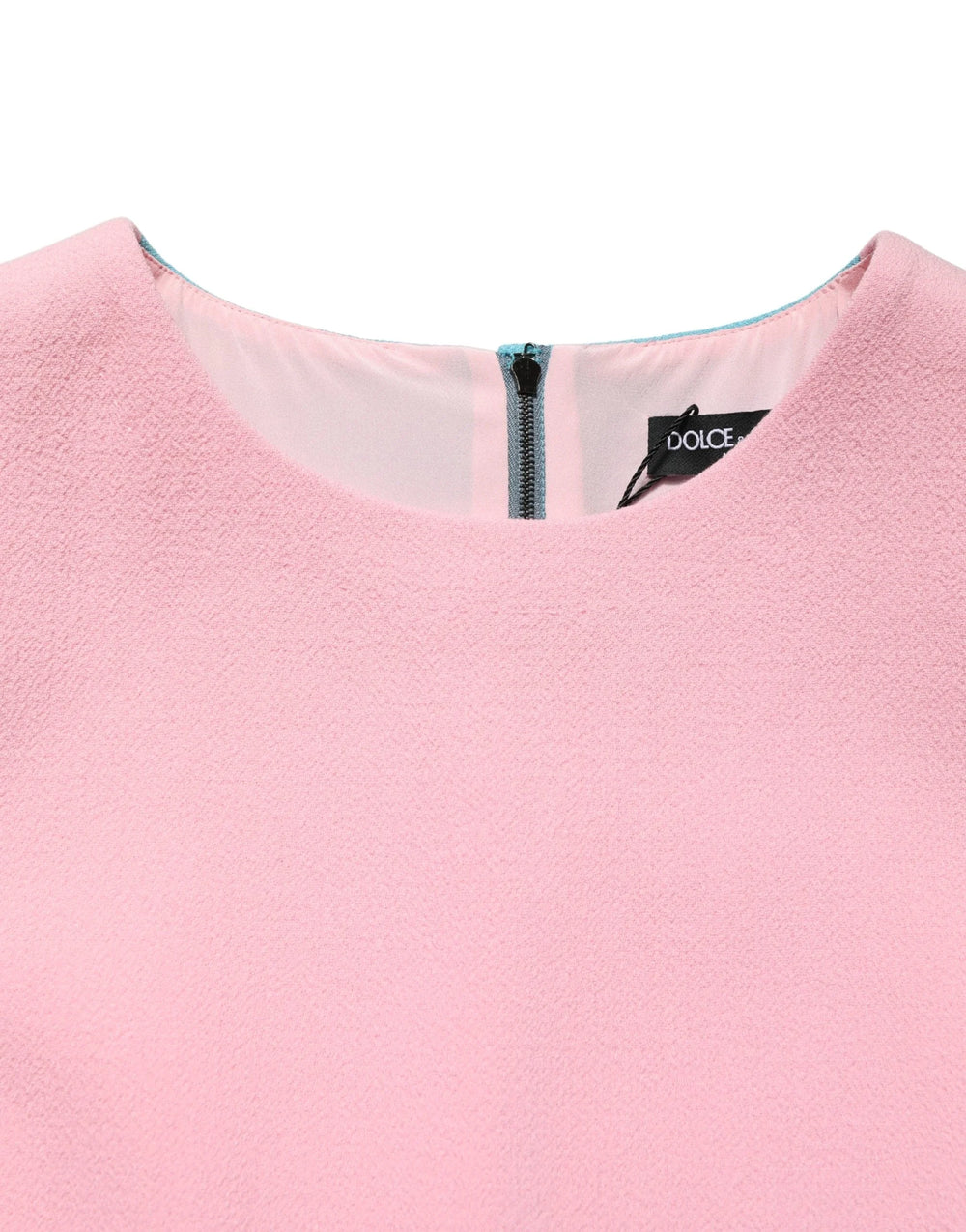 Dolce & Gabbana Vaaleanpunainen Sininen Villa Hihaton A-linjainen Minimekko