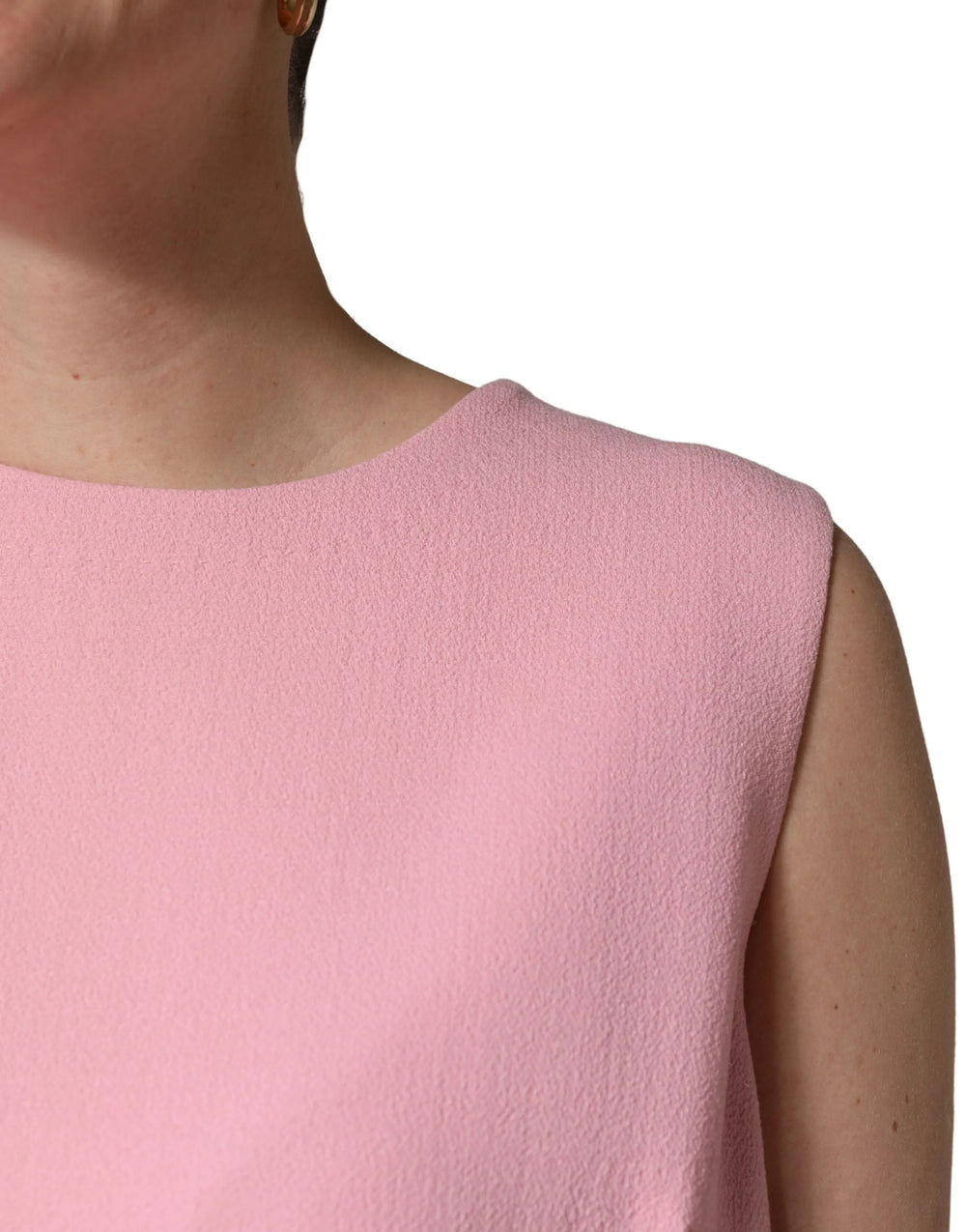 Dolce & Gabbana Vaaleanpunainen Sininen Villa Hihaton A-linjainen Minimekko
