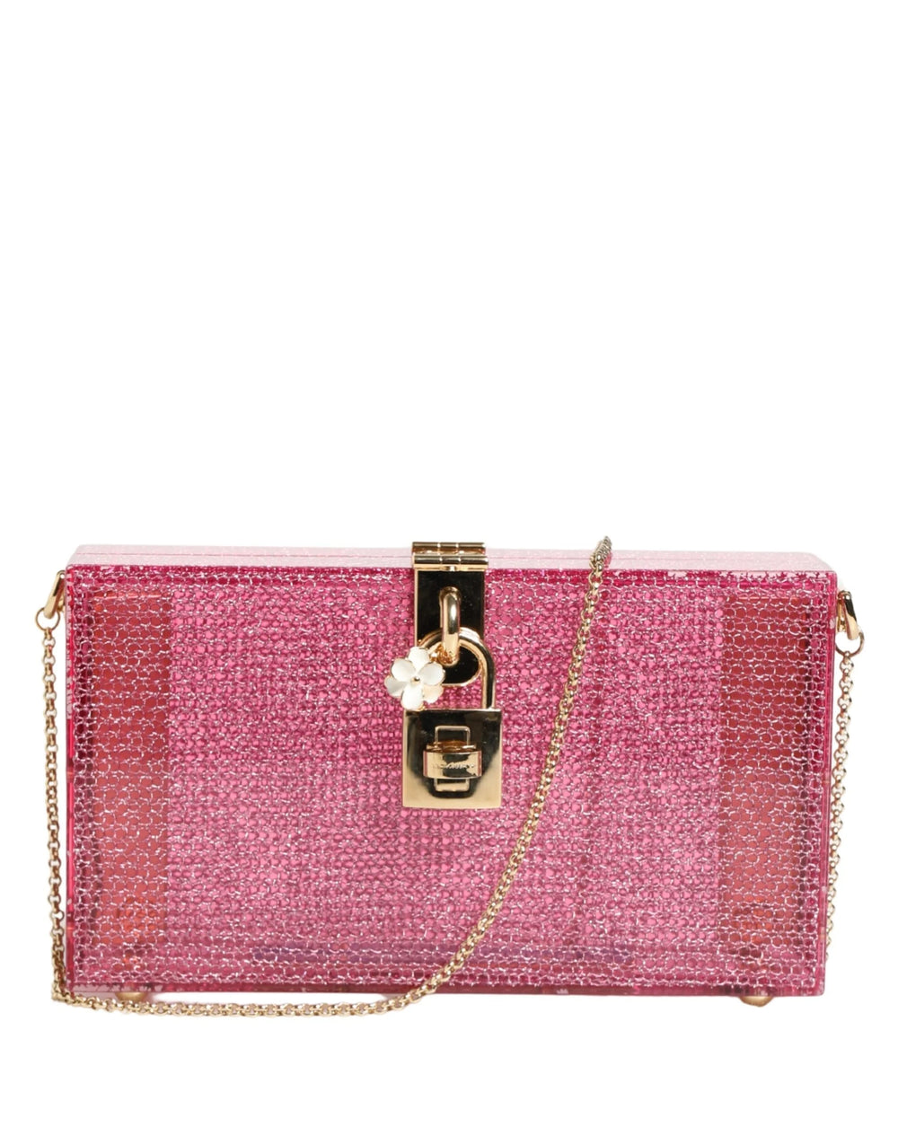 Dolce & Gabbana Pink DOLCE BOX Clutch Crossbody Women Evening Borse Bag