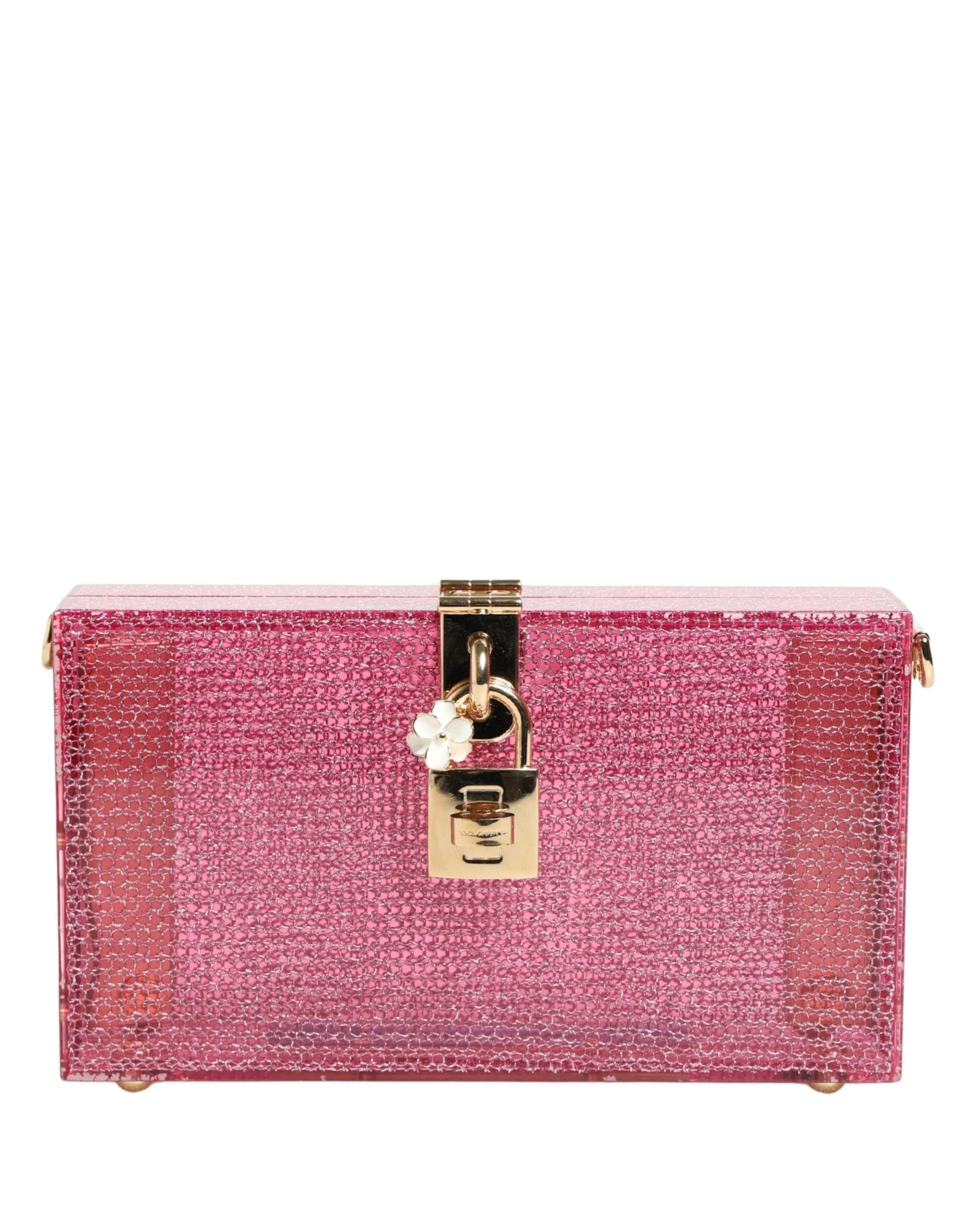 Dolce & Gabbana Pink DOLCE BOX Clutch Crossbody Women Evening Borse Bag