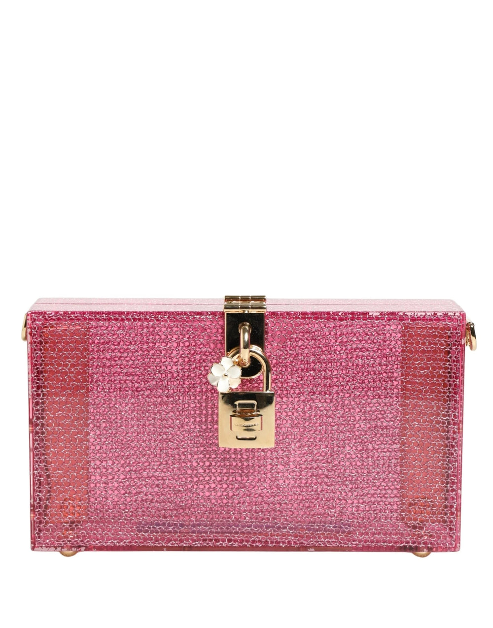 Dolce & Gabbana Pink DOLCE BOX Clutch Crossbody Women Evening Borse Bag
