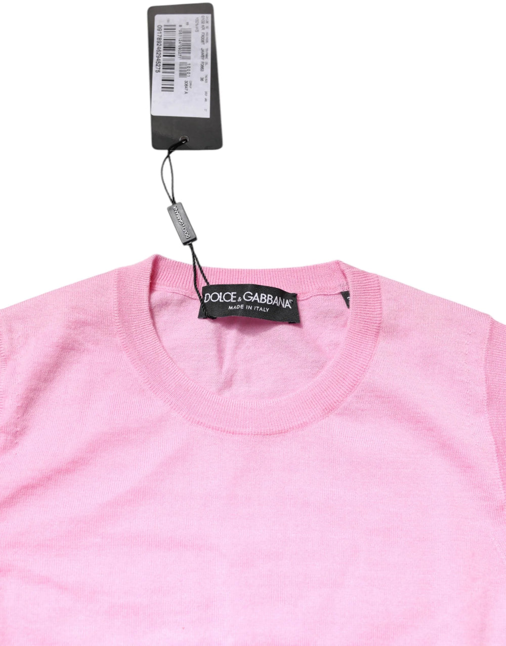 Dolce & Gabbana Pink Cashmere Round Neck Sleeveless Tank Top - IT36|XXS - Tank Tops