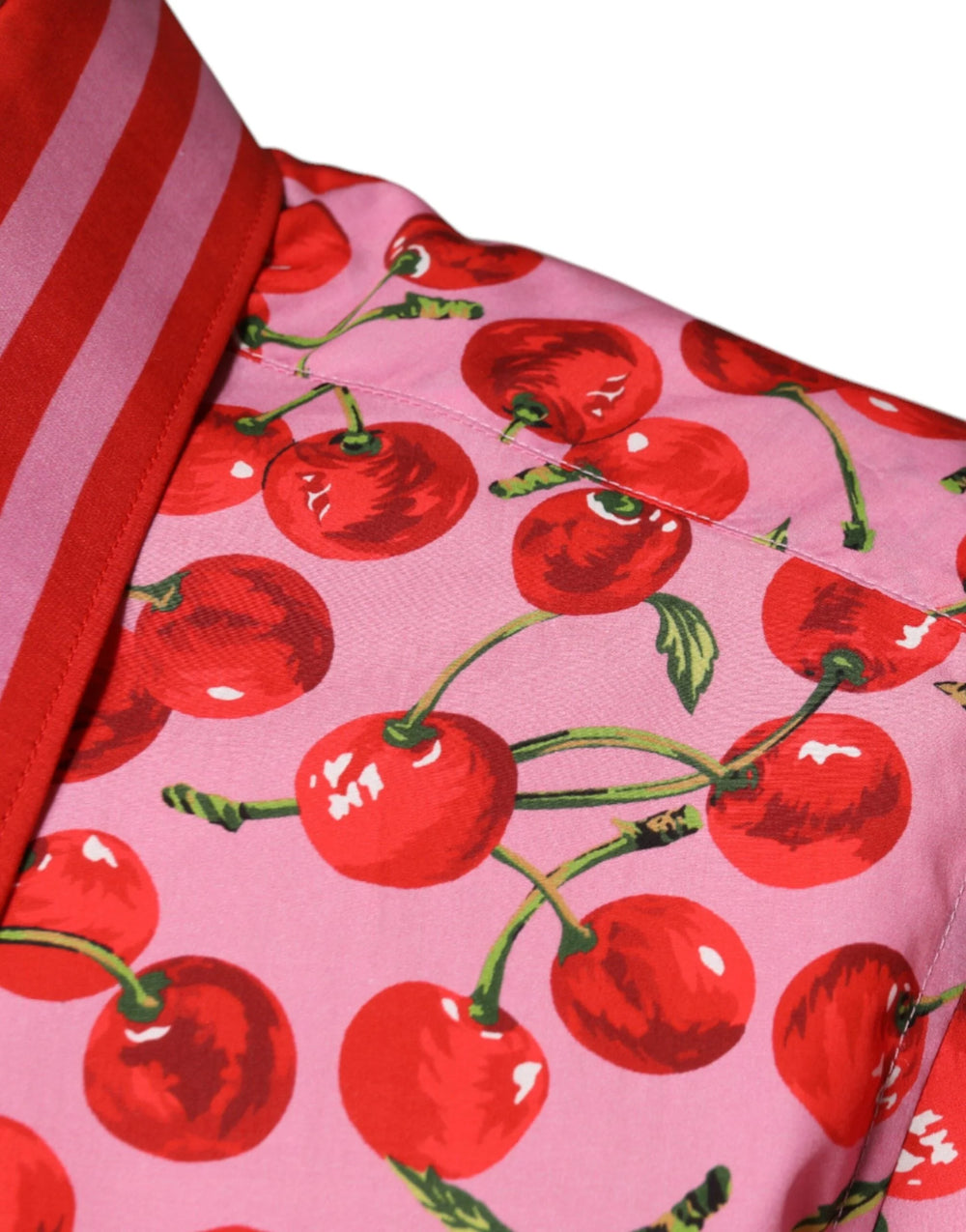 Dolce & Gabbana Pink Cherry Cotton Formal MARTINI Dress Shirt - IT41 | L - Shirts