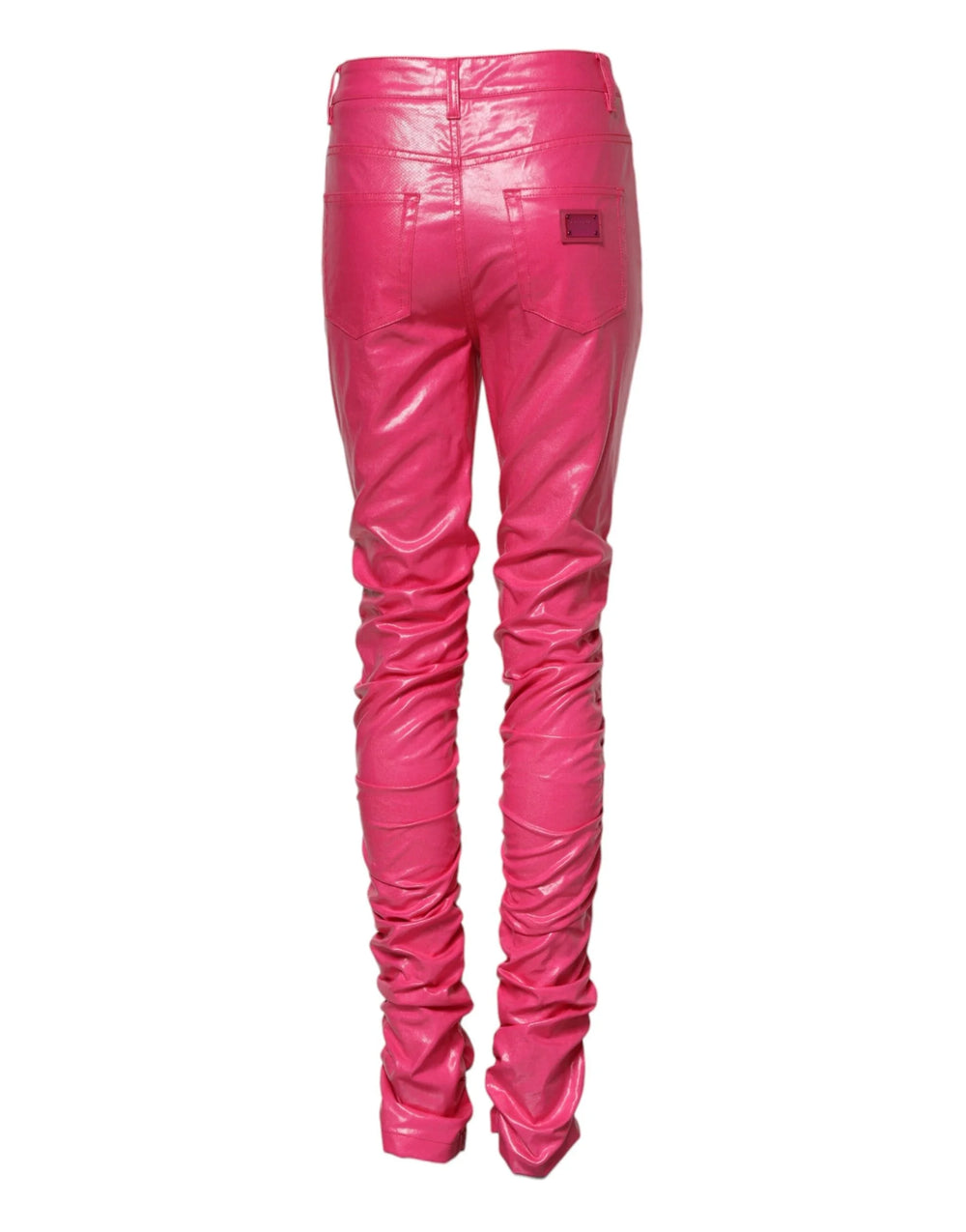 Dolce & Gabbana Pink Cotton High Waisted Skinny Denim Jeans - IT40|S - Jeans
