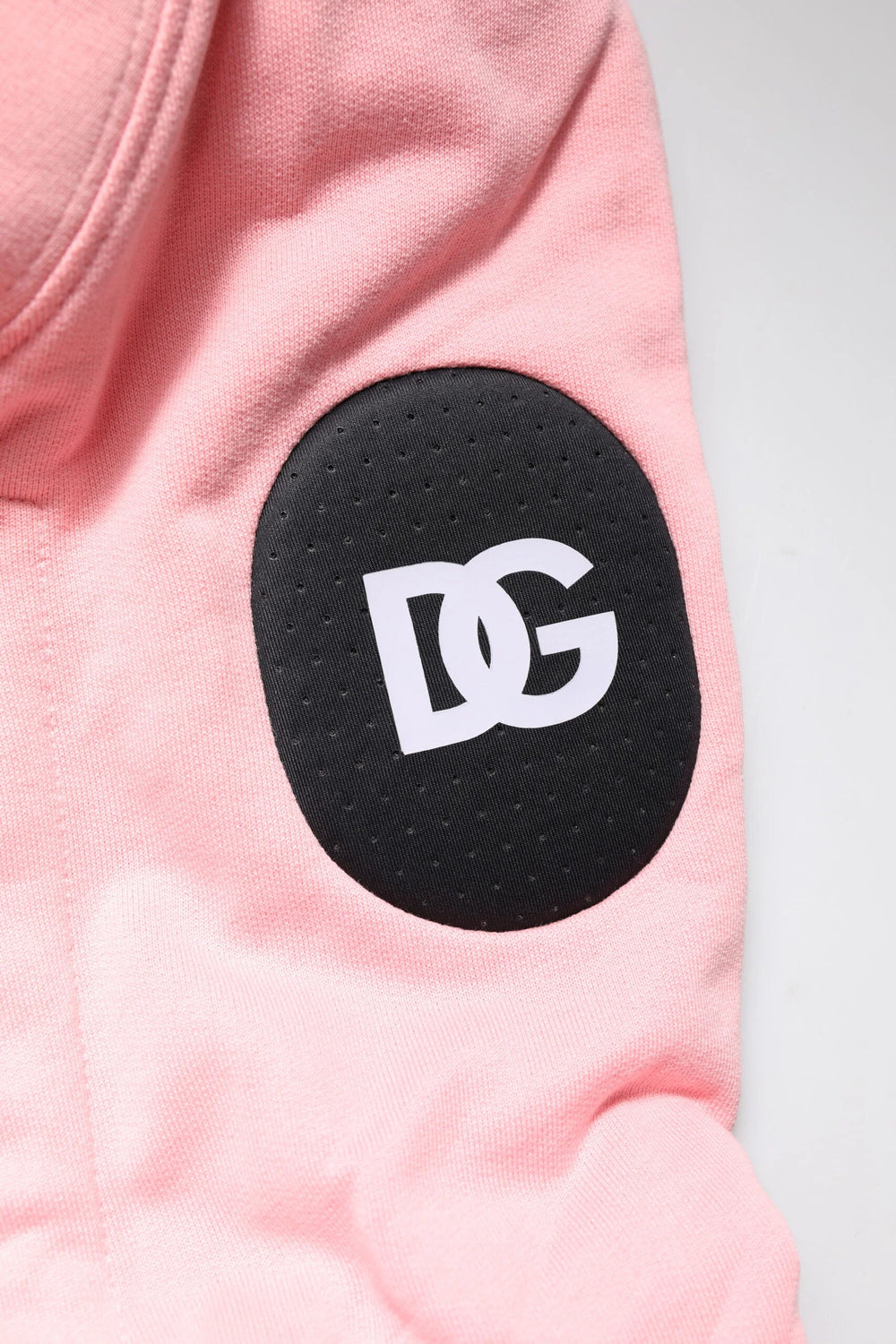 Dolce & Gabbana Pink Cotton Hooded Men Sportswear Vest Sweater - Hoodies