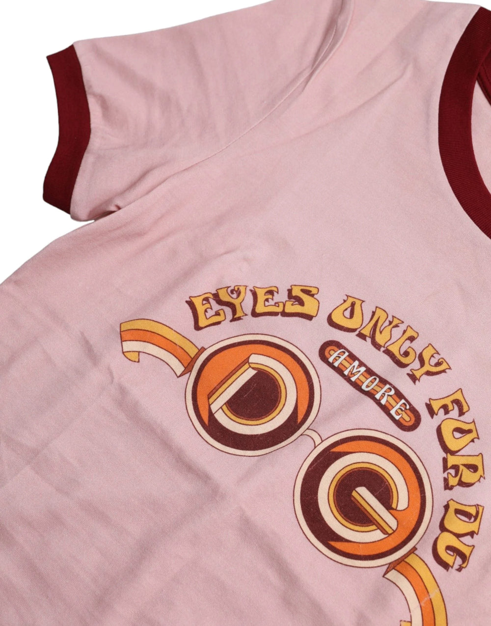 Dolce & Gabbana Pink Cotton Short Sleeves Crew Neck T-shirt - IT36 | XS - T-Shirts