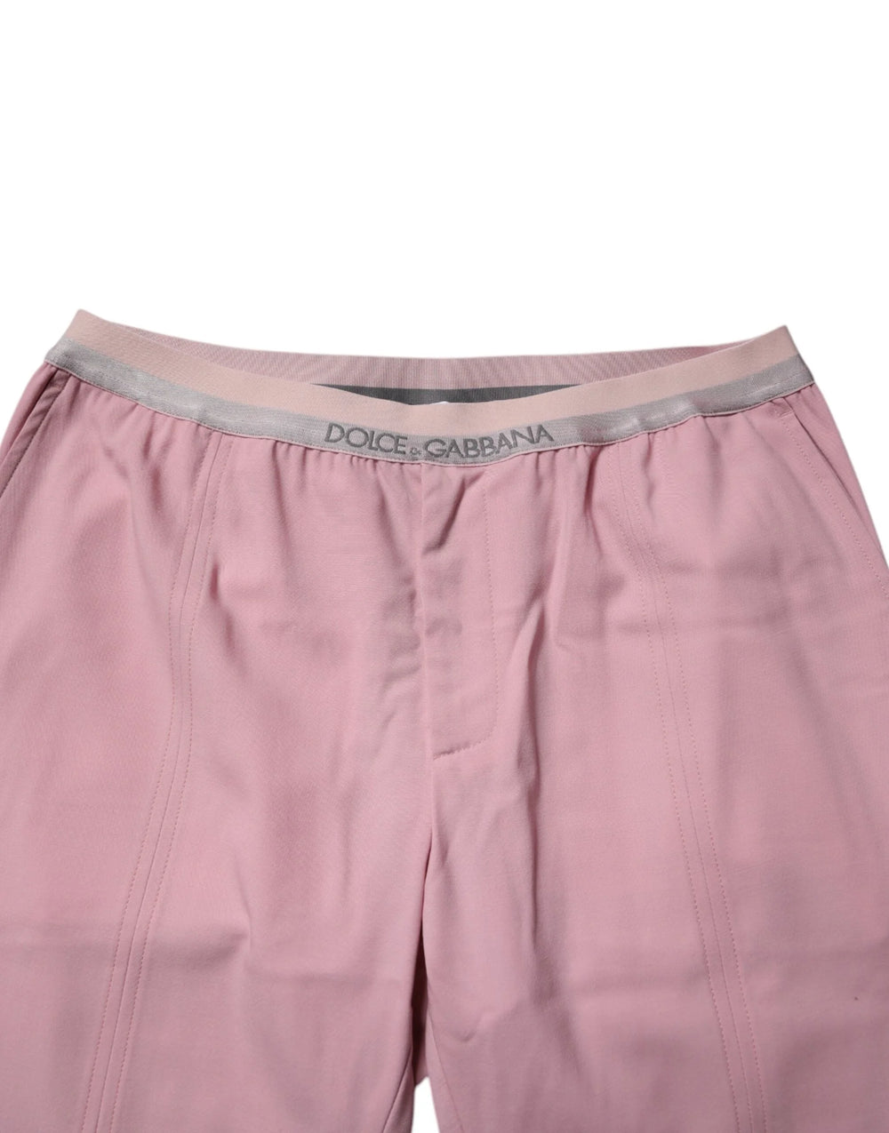 Dolce & Gabbana Pink Cotton Stretch Chino Pants - IT48 | M - Chinos