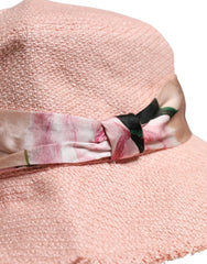 Dolce & Gabbana Pink Cotton Wide Brim Bucket Hat - 59 cm|L - Bucket Hats