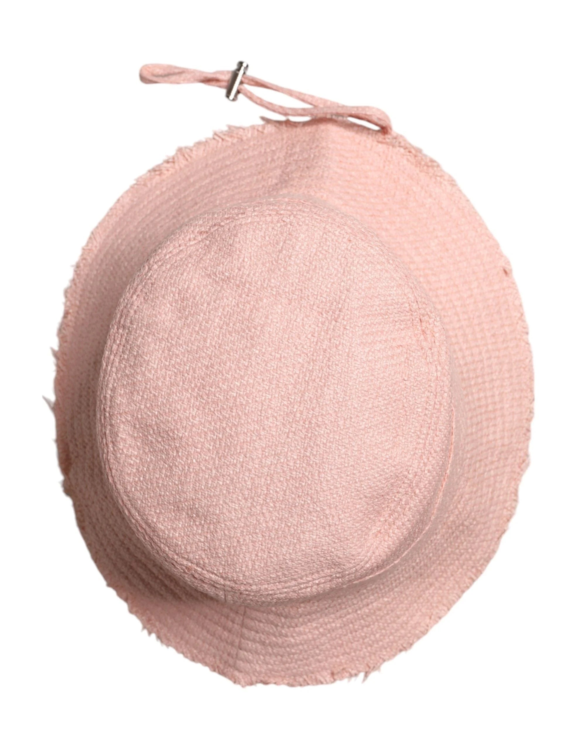Dolce & Gabbana Pink Cotton Wide Brim Bucket Hat - 59 cm|L - Bucket Hats