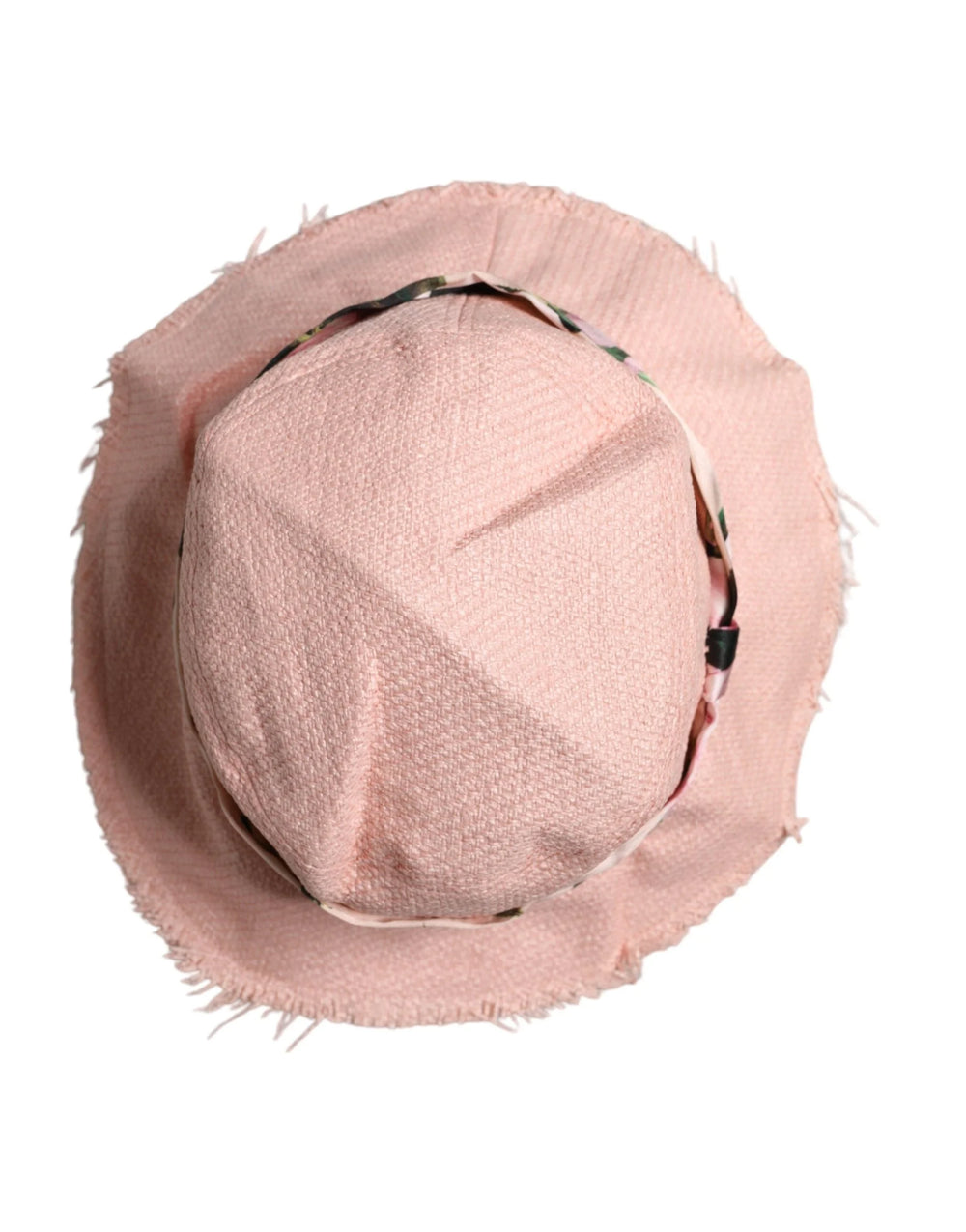 Dolce & Gabbana Pink Cotton Wide Brim Bucket Hat - 59 cm|L - Bucket Hats