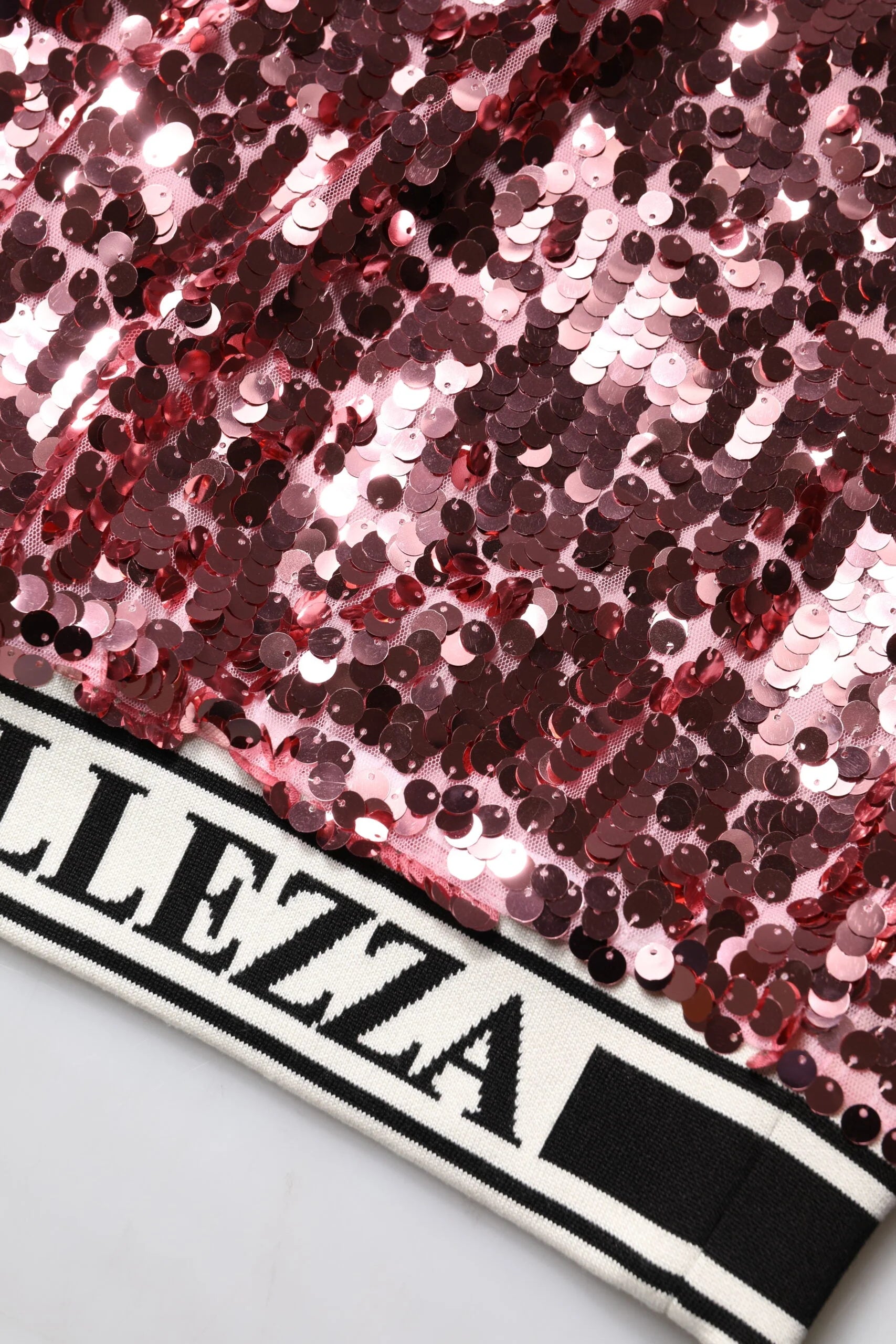 Dolce & Gabbana Pink DG Queen Sequin Pullover Sweater - Sweaters