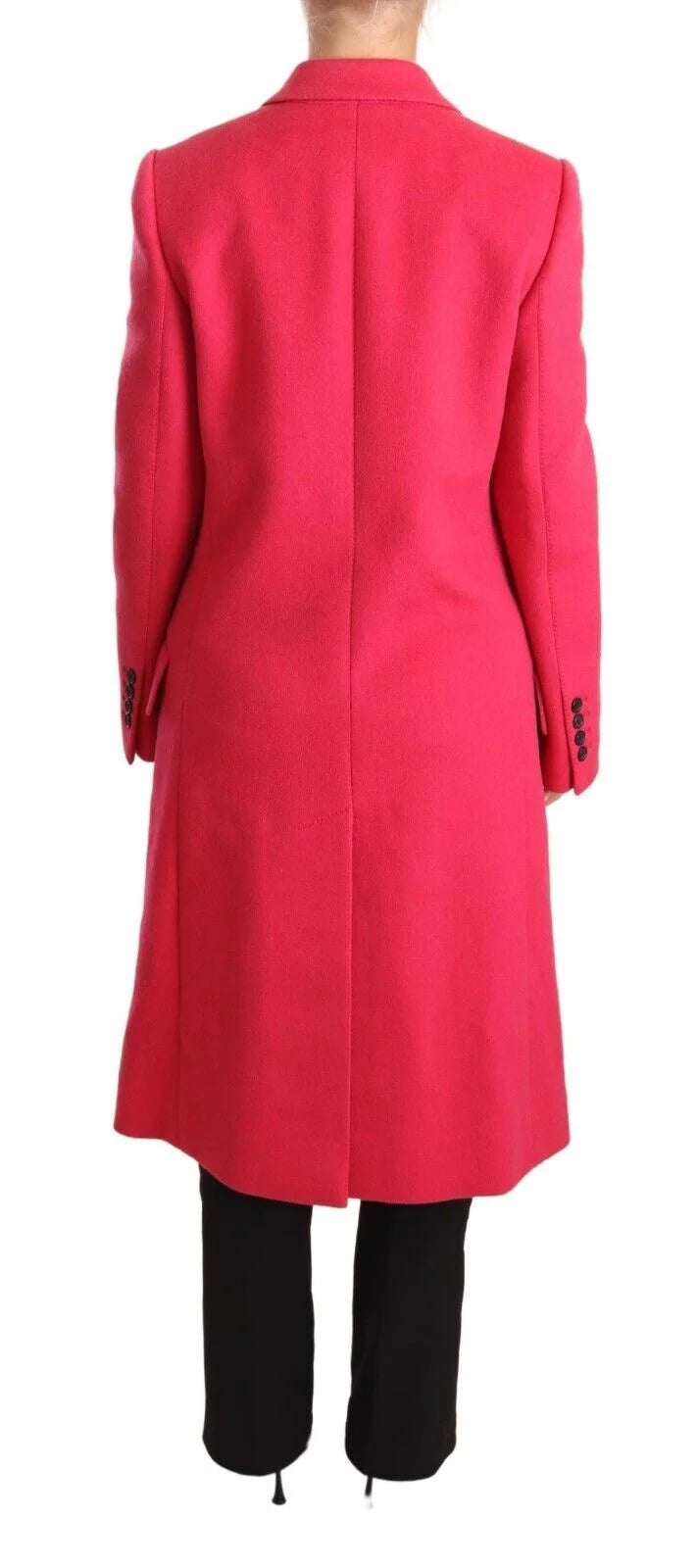 Dolce & Gabbana Pink Double Breasted Trenchcoat Jacket - IT38|XS - Trench Coats