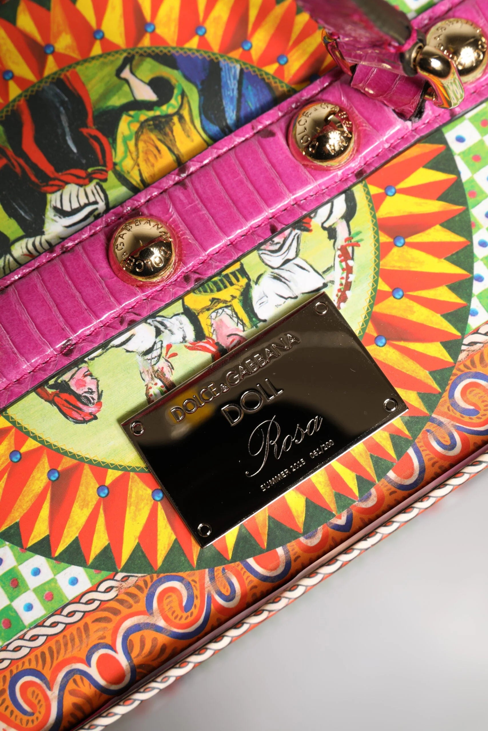 Dolce & Gabbana Pink Dress Ceramic Porcelain Fashion Leather Sicily Dolls - Dollhouse Accessories