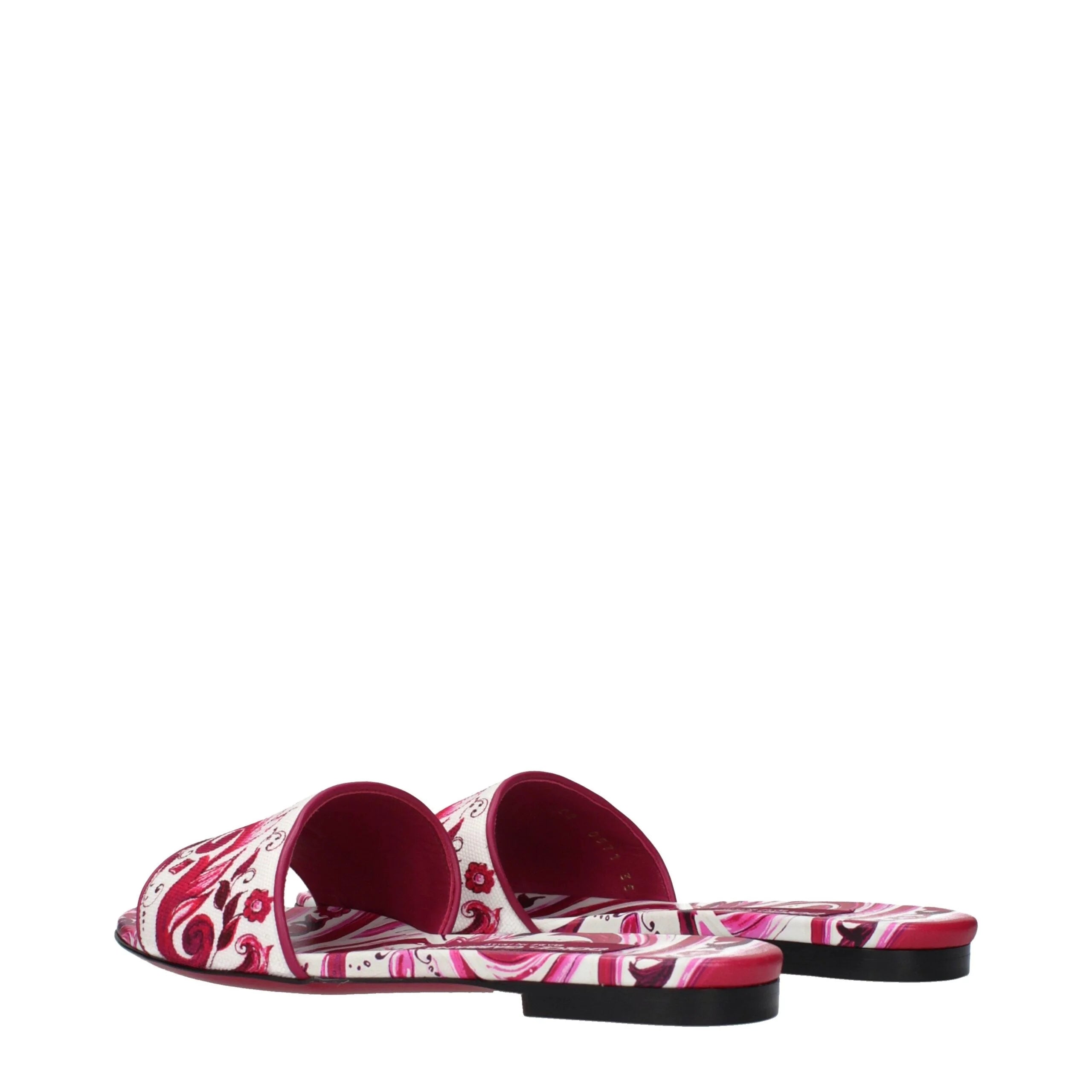 Dolce & Gabbana Pink Fabric Slippers - EU35/US5