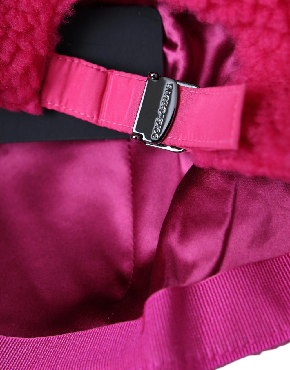 Dolce & Gabbana Pink Fleece Plush Baseball Hat Men - 58 cm|M - Baseball Caps