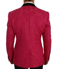 Dolce & Gabbana Pink Floral Brocade Slim Blazer Jacket - IT44 | XS - Sport Jackets