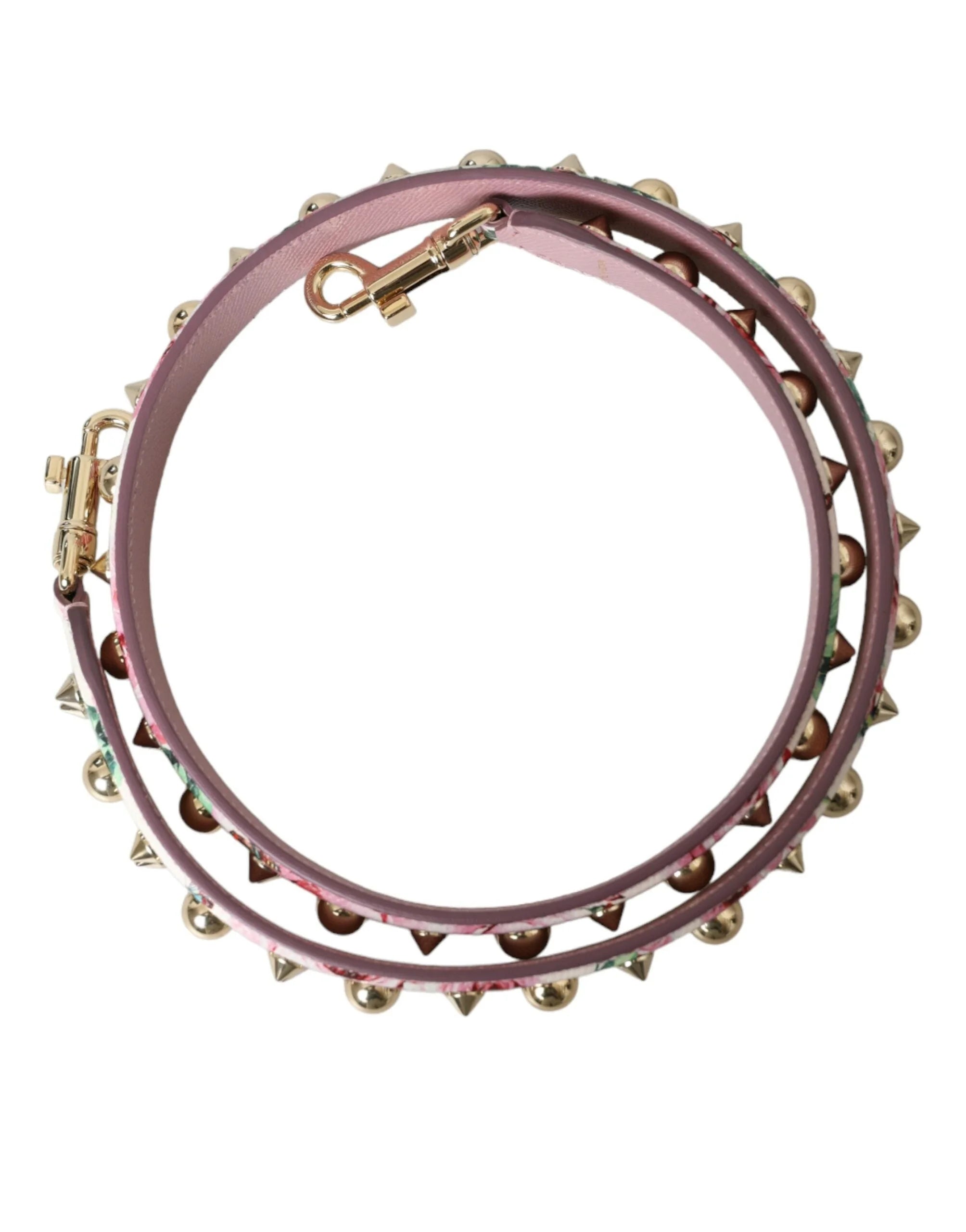 Alça de Ombro Dolce & Gabbana Rosa com Estampa Floral para Acessório de Mala