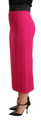 Dolce & Gabbana Pink High Waist Stretch Pencil Straight Skirt - IT38|XS - Skirts