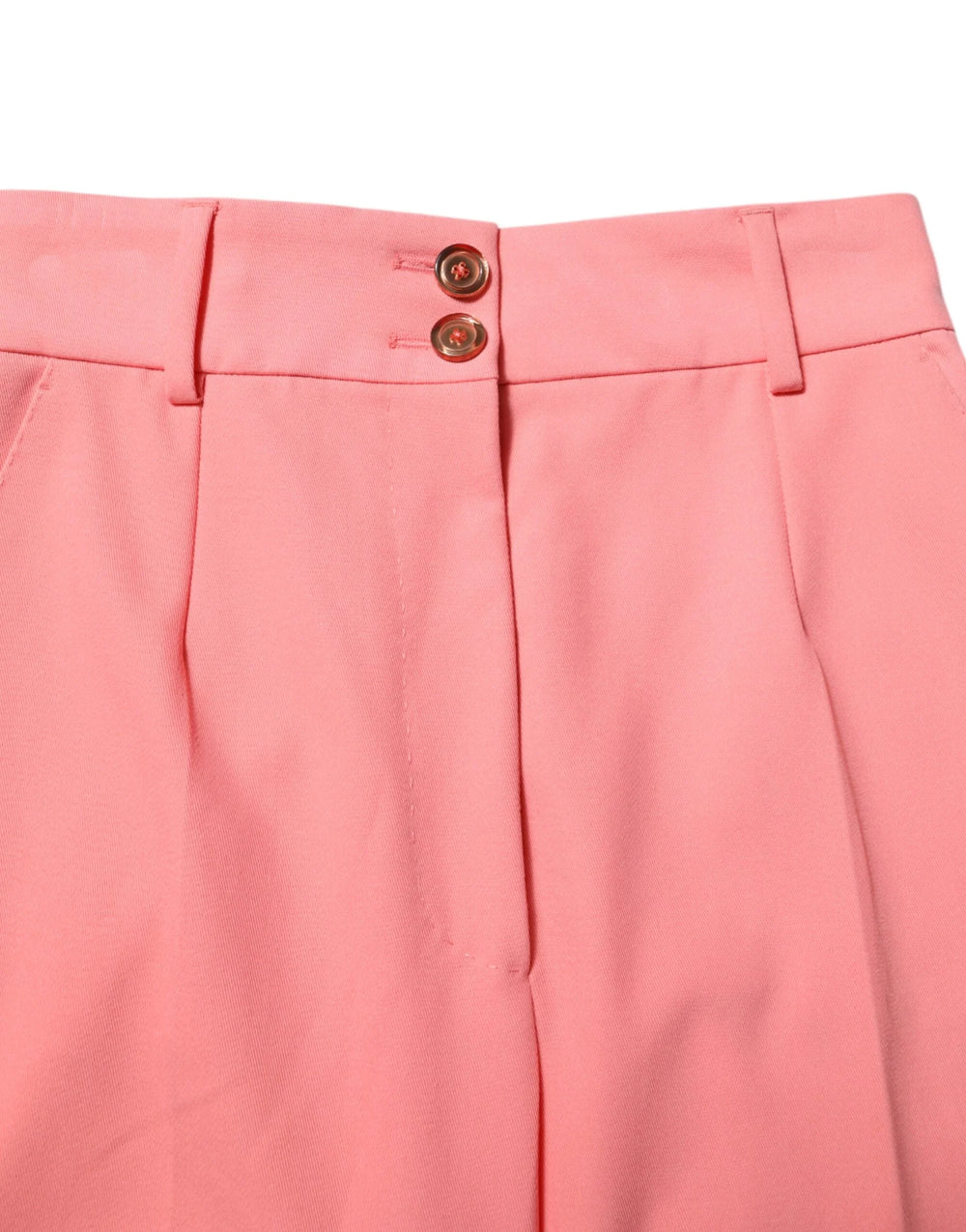 Dolce & Gabbana Pink High Waist Tapered Dress Pants - IT40|S - Trousers