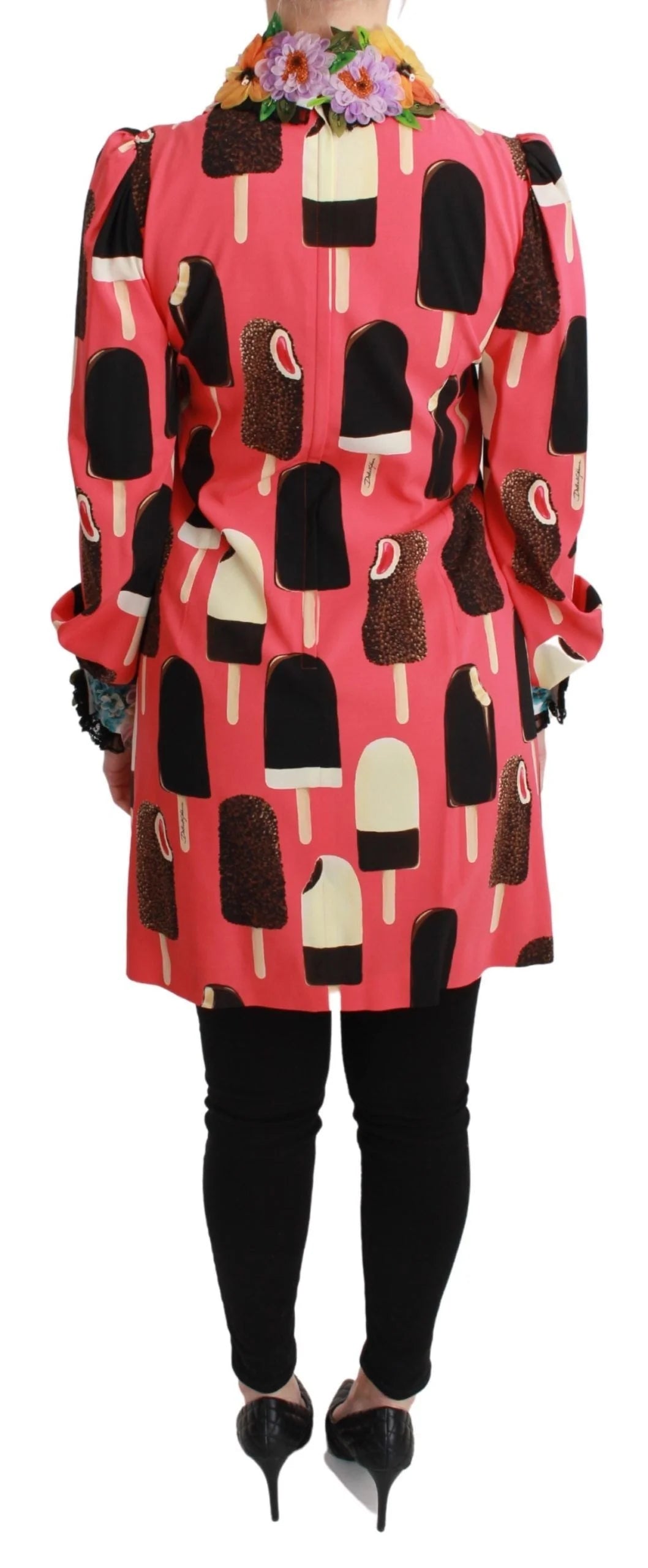 Dolce & Gabbana Pink Ice Cream Roses Sequined Dress - IT36 | XS - Dresses