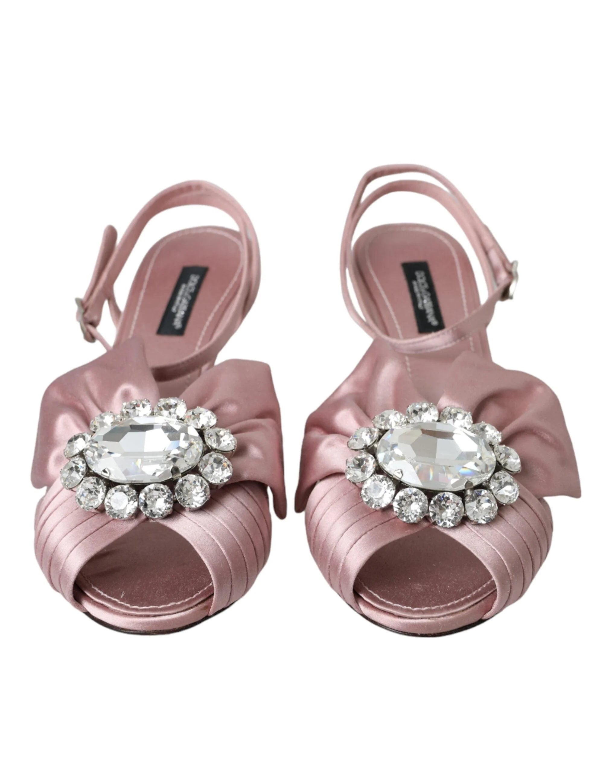 Dolce & Gabbana Pink Keira Crystal Heels Sandals Shoes - EU36.5/US6 - Sandals