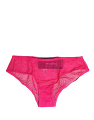 Dolce & Gabbana Rózsaszín Csipke Cheekini Alsónemű Bugyi Rövidnemű - IT2 | S