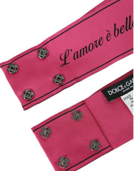 Dolce & Gabbana Pink L’Amore E’Bellezza Waist Belt - IT36 | XS - Belts