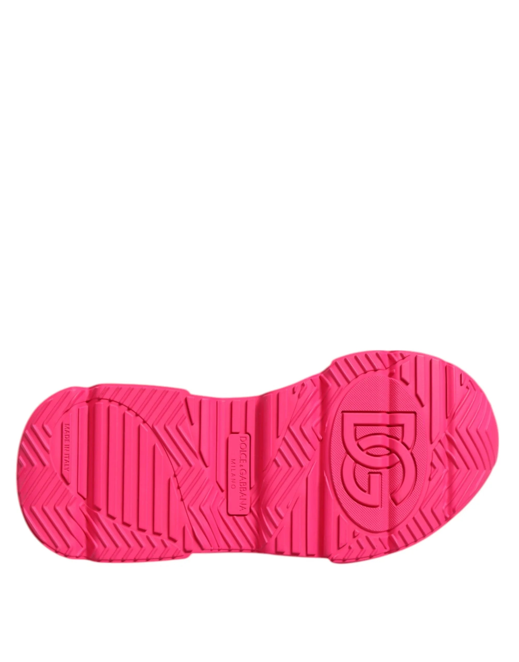 Dolce & Gabbana Pink Leather Daymaster Low Top Sneakers Shoes - EU36/US5.5 - Sneakers