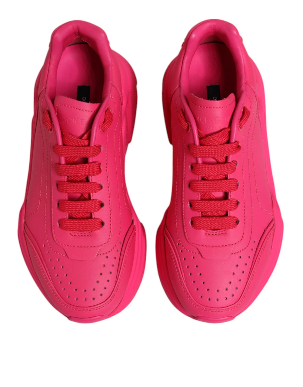 Dolce & Gabbana Pink Leather Daymaster Low Top Sneakers Shoes - EU36/US5.5 - Sneakers
