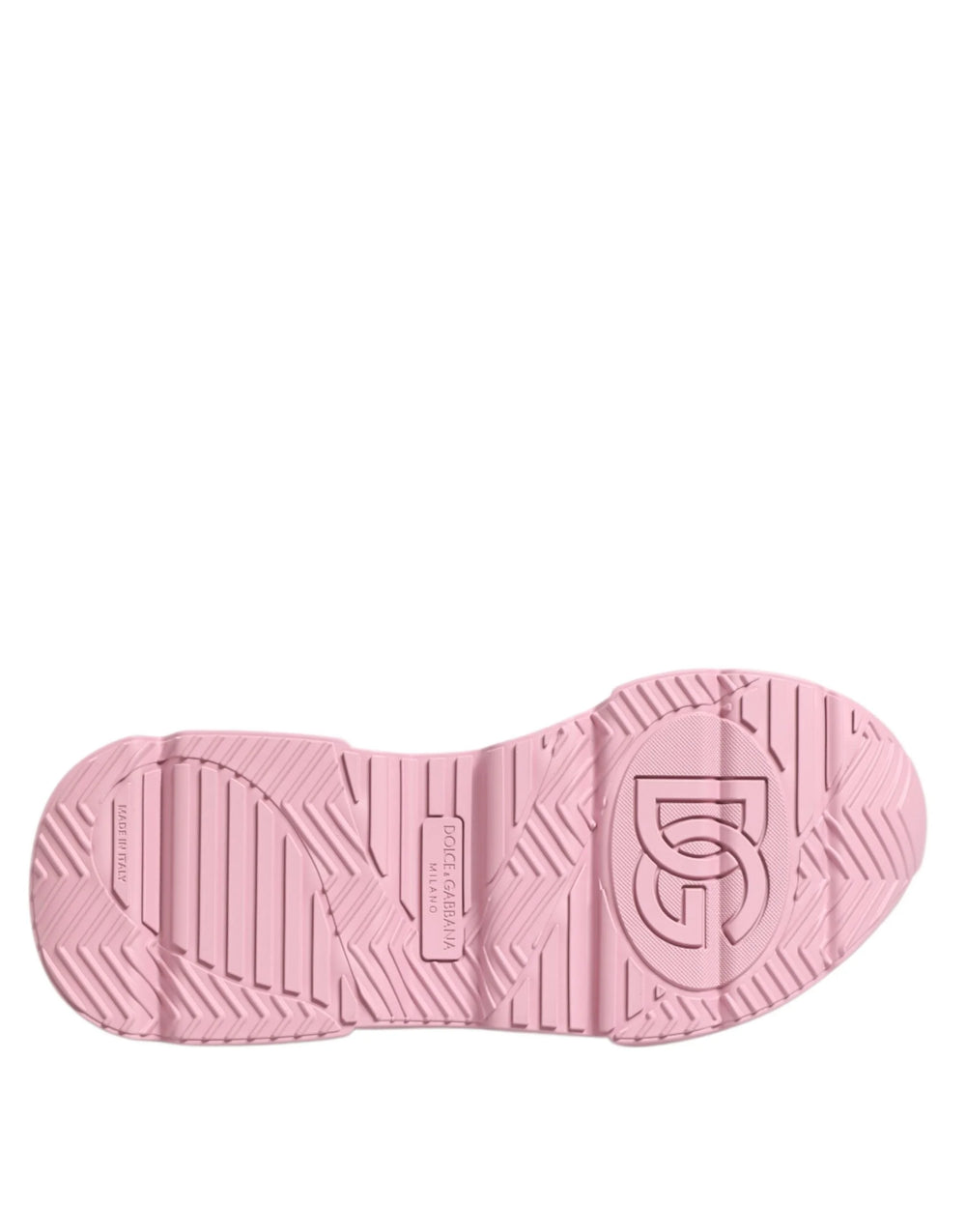 Dolce & Gabbana Pink Leather Daymaster Low Top Sneakers Shoes - EU41/US8