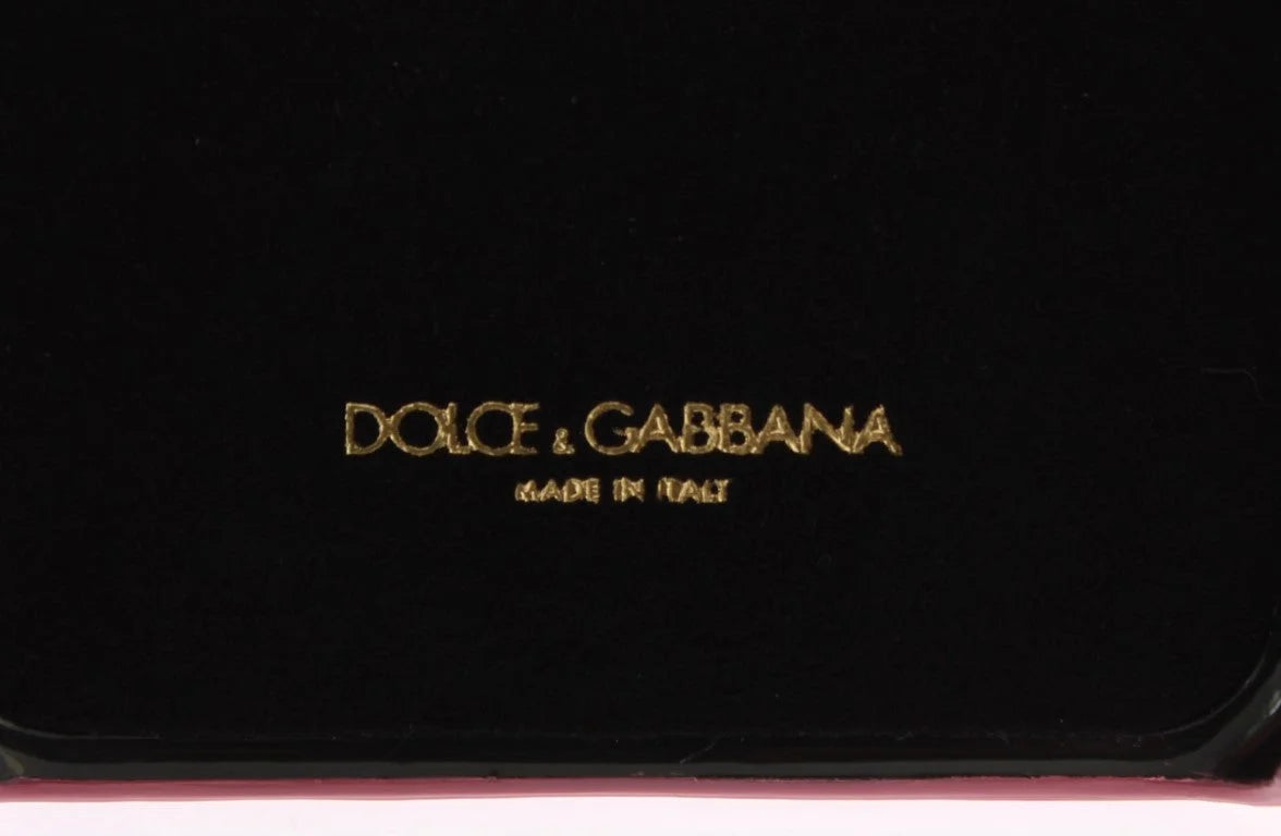 Dolce & Gabbana Pink Leather Heart Phone Cover - Mobile Phone Cases