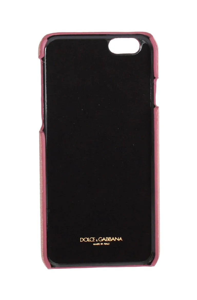 Dolce & Gabbana Pink Leather Heart Phone Cover - Mobile Phone Cases