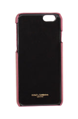 Dolce & Gabbana Pink Leather Heart Phone Cover - Mobile Phone Cases