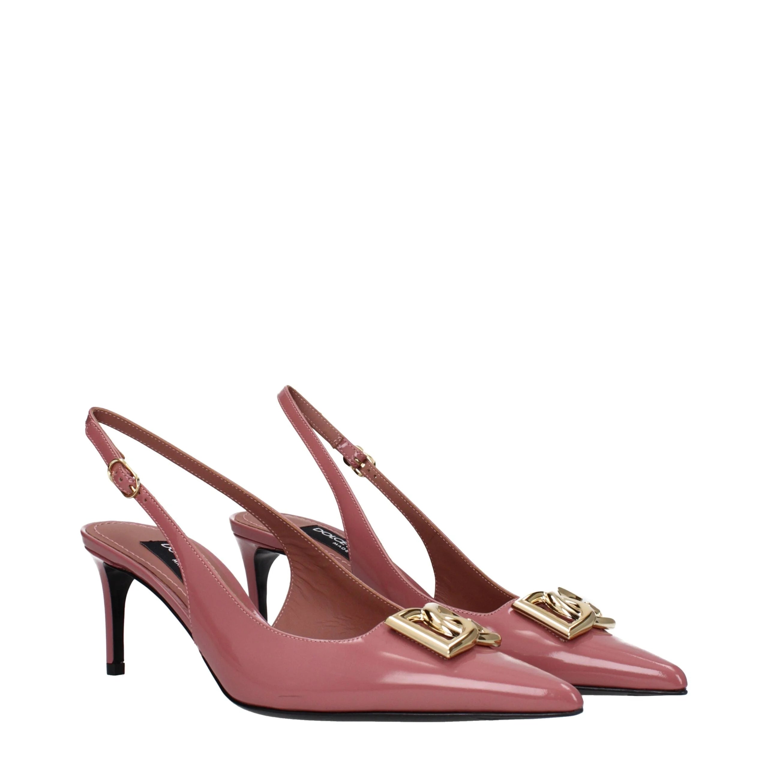 Dolce & Gabbana Pink Leather High Heel Pumps - EU37/US7