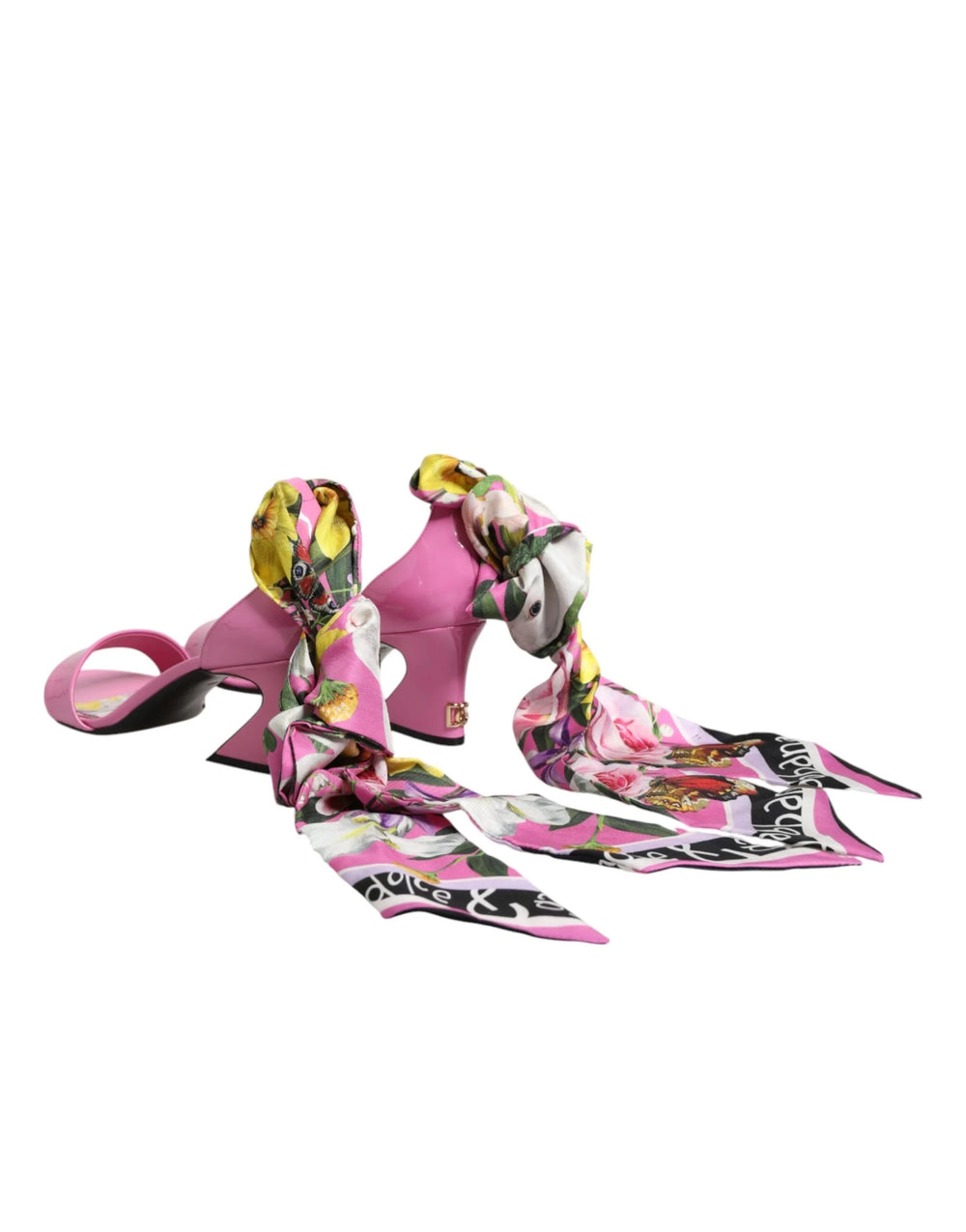 Dolce & Gabbana Pink Leather High Heels Sandals Shoes - EU38.5/US8