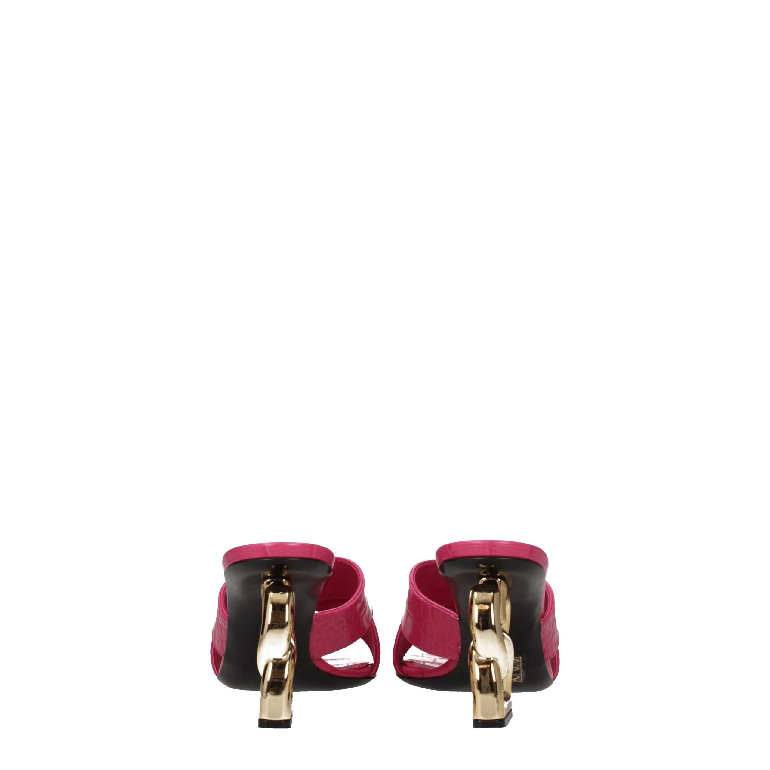 Dolce & Gabbana Pink Leather Platforms - EU37/US7