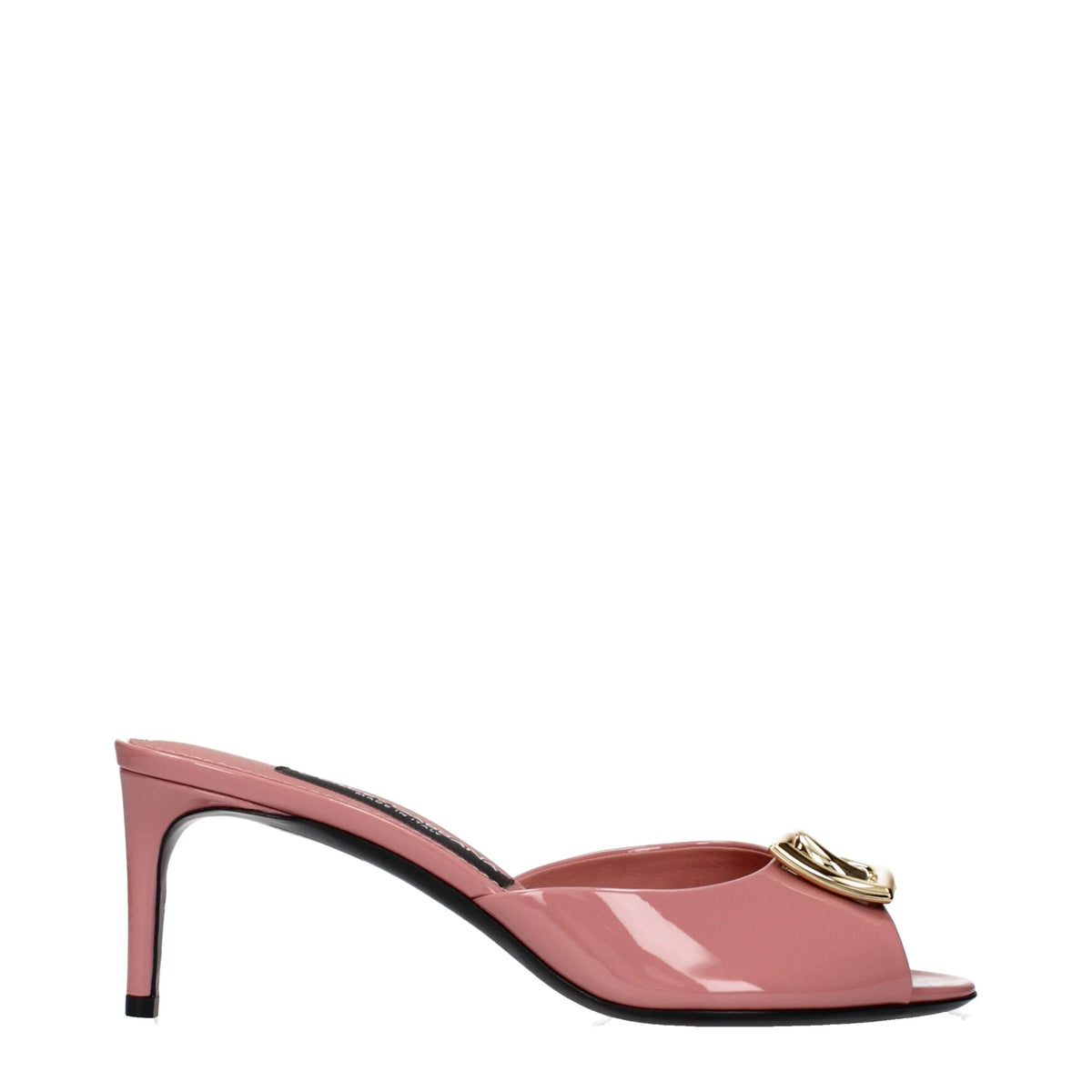 Dolce & Gabbana Pink Leather Stiletto Heel Sandals - EU36/US6