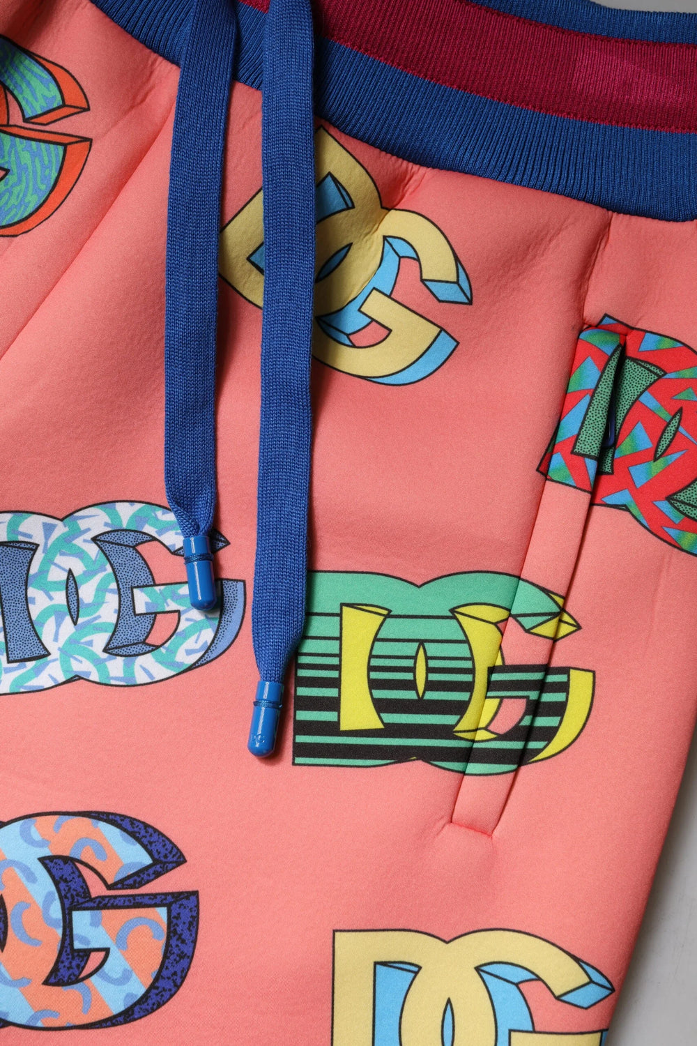 Dolce & Gabbana Pink Logo Monogram Jogger Sweatpants Pants - Joggers