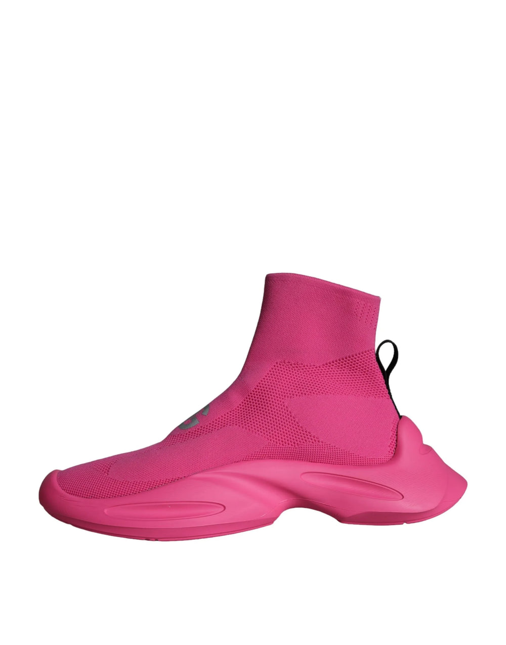 Dolce & Gabbana Pink Logo Print Slip On Socks Sneakers Shoes - EU44/US11 - Sneakers